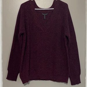 BCBGMAXAZRIA V-Neck Long Sleeve Pullover